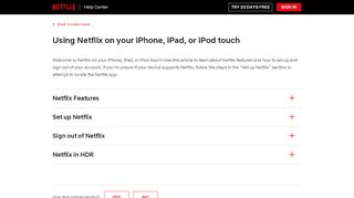 
                            7. Using Netflix on your iPhone, iPad, or iPod touch - Netflix Help Center