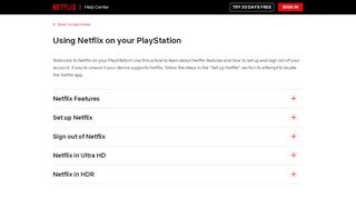 
                            9. Using Netflix on your PlayStation - Netflix Help Center