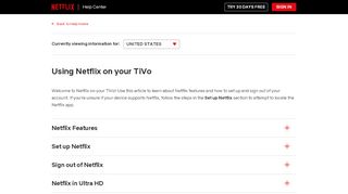 
                            12. Using Netflix on your TiVo - Netflix Help Center