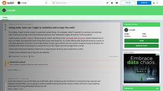 
                            4. Using node, how can I login to websites and scrape the web? : node ...