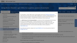 
                            10. Using Notes Shared Login (NSL) to suppress password prompts - IBM