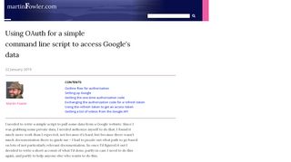 
                            4. Using OAuth for a simple command line script to access Google's data