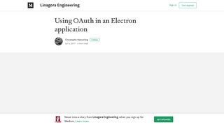 
                            11. Using OAuth in an Electron application – Linagora Engineering ...