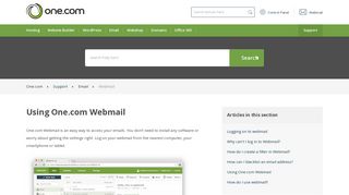 
                            3. Using One.com Webmail – Support | One.com