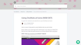 
                            12. Using OneNote at home (NSW DET) | One Education Help Center