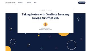 
                            10. Using OneNote from any Device on Office 365 - ShareGate