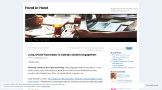 
                            12. Using Online Flashcards to Increase Student Engagement | Hand in ...