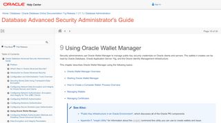 
                            7. Using Oracle Wallet Manager - Oracle Docs