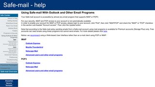 
                            9. Using Outlook & Other Programs - SAFe-mail