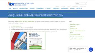 
                            9. Using Outlook Web App (@Connect users) with 2FA - ITSC - HKUST