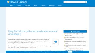 
                            12. Using Outlook.com with your own domain or current email address ...