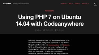 
                            7. Using PHP 7 on Ubuntu 14.04 with Codeanywhere – Casey