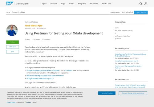 
                            1. Using Postman for testing your Odata development | SAP Blogs