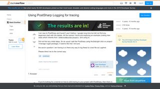 
                            12. Using PostSharp Logging for tracing - Stack Overflow