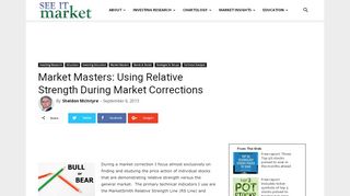 
                            2. Using Relative Strength Indicators During Market Corrections