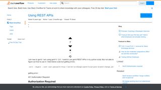 
                            6. Using REST APIs - Stack Overflow