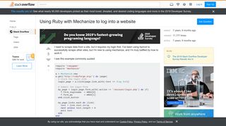 
                            1. Using Ruby with Mechanize to log into a website - Stack Overflow