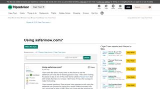 
                            12. Using safarinow.com? - Cape Town Message Board - TripAdvisor
