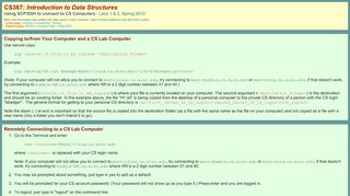 
                            11. Using SCP/SSH to connect to CS Computers - Wisc