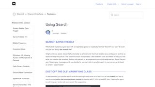 
                            3. Using Search – Discord