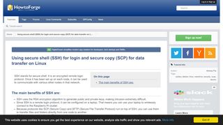 
                            13. Using secure shell (SSH) for login and secure copy (SCP) for data ...