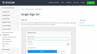 
                            4. Using Single Sign-On with Raygun | Raygun