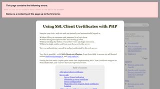 
                            3. Using SSL Client Certificates with PHP - cweiske.de