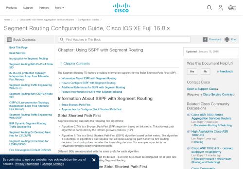 
                            12. Using SSPF with Segment Routing - Cisco