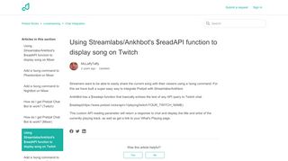 
                            11. Using Streamlabs/Ankhbot's $readAPI function to display song on ...