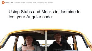 
                            11. Using Stubs and Mocks in Jasmine to test your Angular code | Arroyo ...