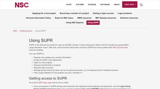 
                            6. Using SUPR - NSC