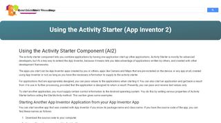 
                            10. Using the Activity Starter (App Inventor 2) | Explore MIT App Inventor