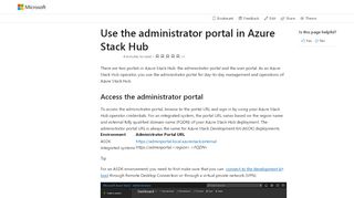 
                            8. Using the administration portal in Azure Stack | Microsoft Docs