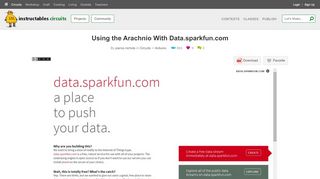 
                            6. Using the Arachnio With Data.sparkfun.com: 3 Steps