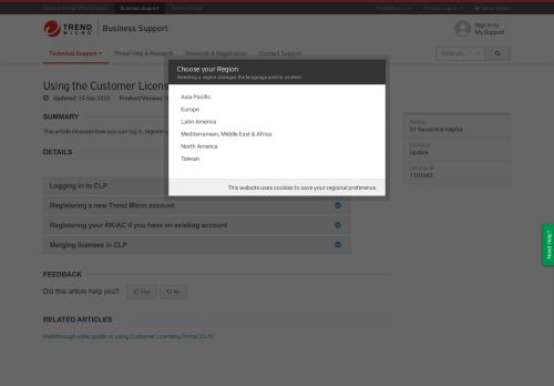 
                            2. Using the Customer Licensing Portal (CLP) - Trend Micro ...