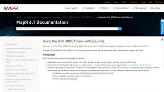 
                            8. Using the Drill JDBC Driver with SQuirreL - MapR