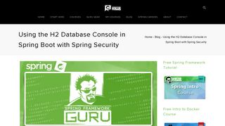 
                            8. Using the H2 DB Console in Spring Boot with Spring Security