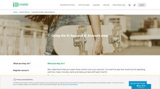 
                            3. Using the iD App | Help & Advice | iD Mobile Network