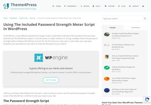 
                            10. Using The Included Password Strength Meter Script In WordPress ...