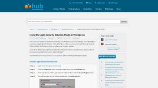 
                            9. Using the Login Security Solution Plugin in Wordpress | Web Hosting ...