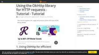 
                            2. Using the OkHttp library for HTTP requests - Tutorial - Tutorial - Vogella