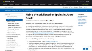 
                            11. Using the privileged endpoint in Azure Stack | Microsoft Docs