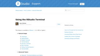 
                            6. Using the RStudio Terminal – RStudio Support