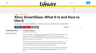 
                            5. Using the XBox SmartGlass Controller - Lifewire