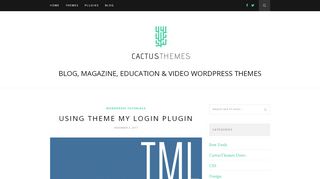 
                            5. Using Theme My Login plugin - CactusThemes