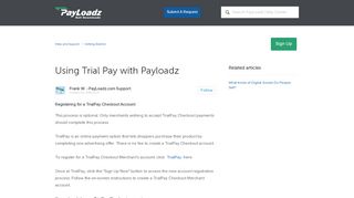 
                            9. Using Trial Pay with Payloadz – Help and Support