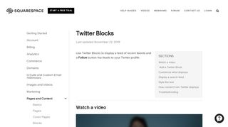 
                            6. Using Twitter Blocks – Squarespace Help