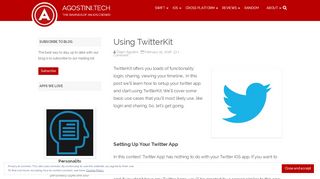 
                            9. Using TwitterKit | agostini.tech