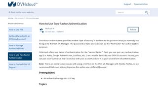 
                            9. Using Two-Factor Authentication – Articles - Documentation