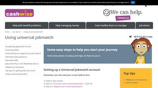 
                            11. Using universal jobmatch « Cash Wise